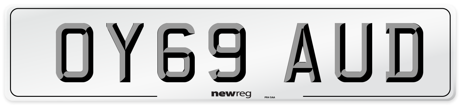 OY69 AUD Number Plate from New Reg